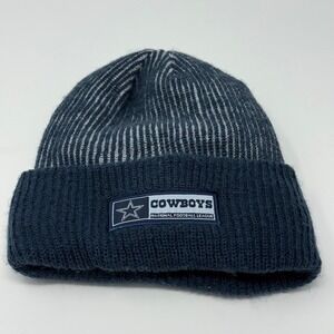Dallas Cowboys New Era NFL Knit Beanie Hat One Size Fits Most Blue‎ Gray Stripes